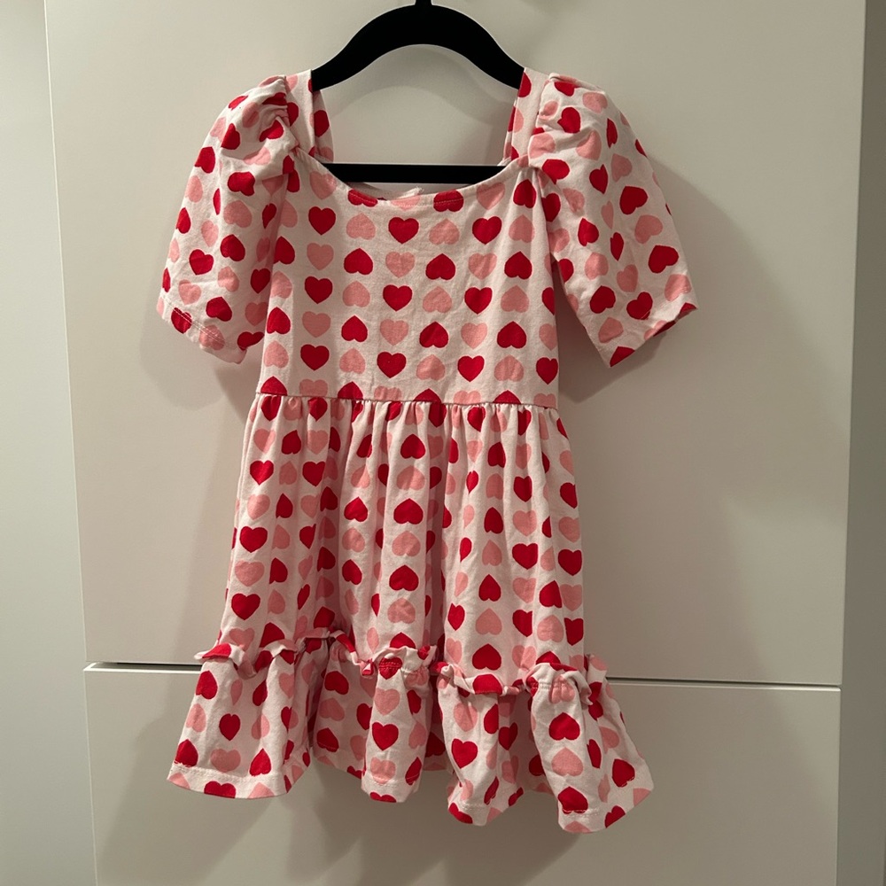 Janie & Jack Heart Patterned Dress 3T